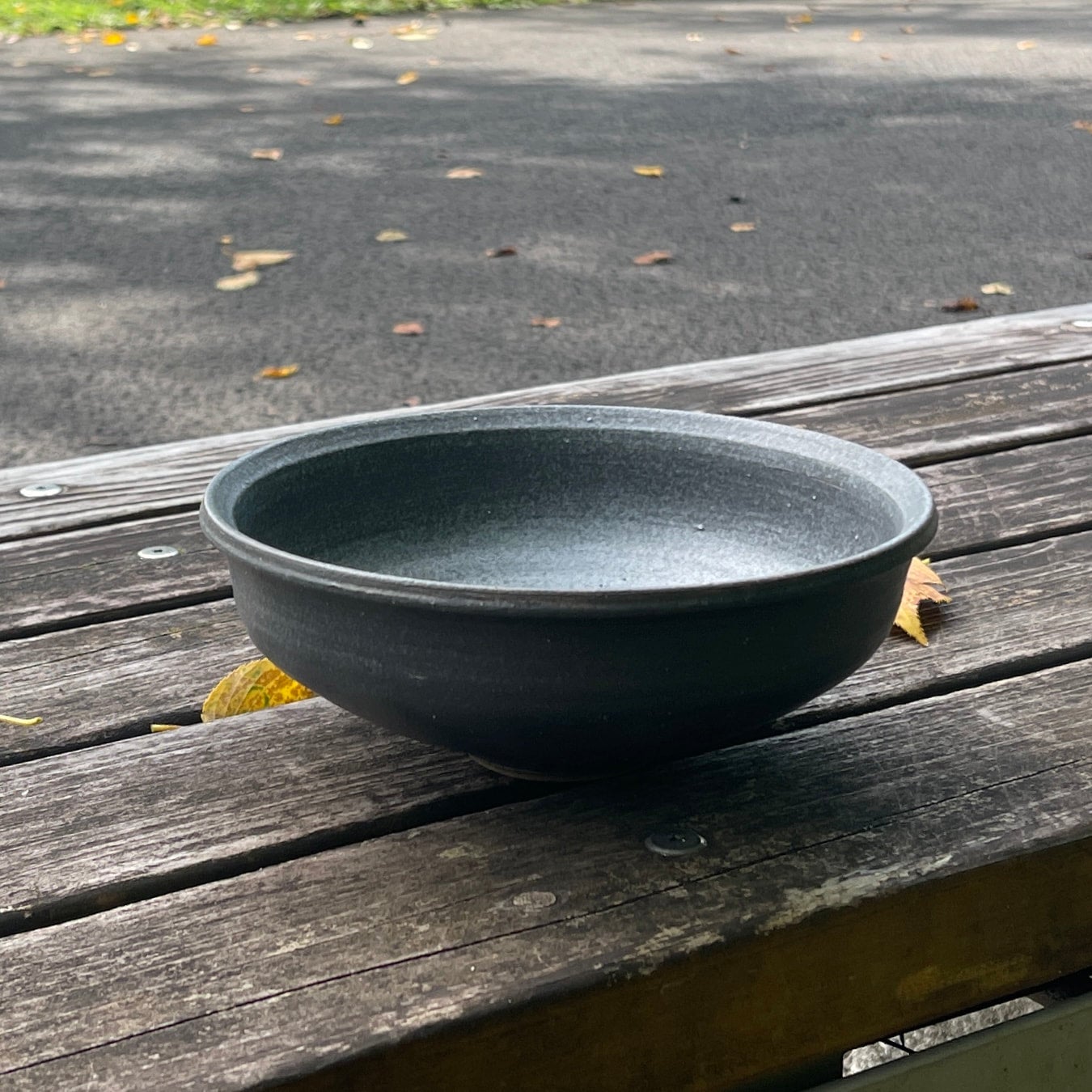 黒万能ボウル 6寸深皿 | 小山修司陶芸工房